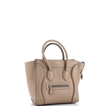 Celine Luggage Bag Grainy Leather Micro