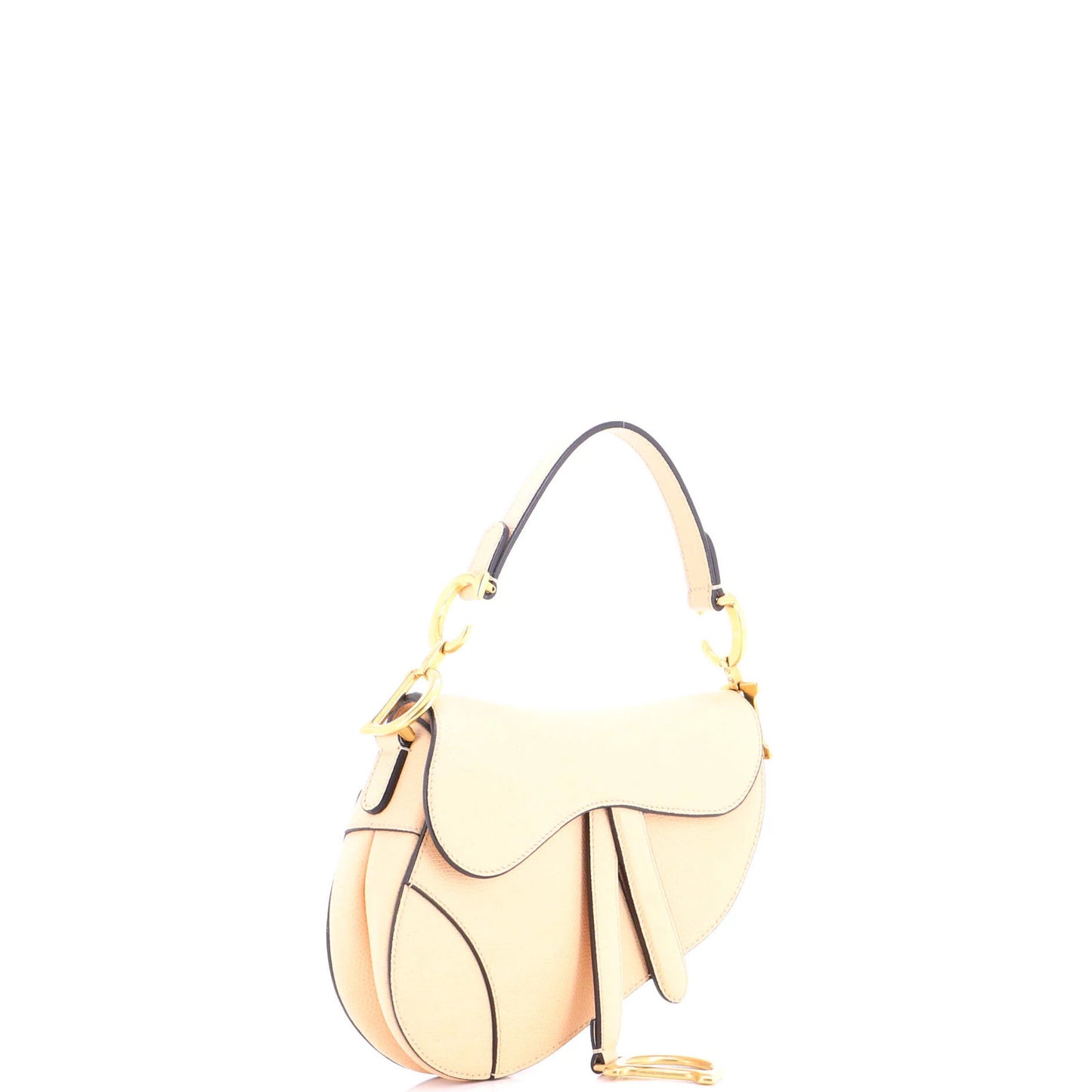 Christian Dior Saddle Handbag Leather Mini