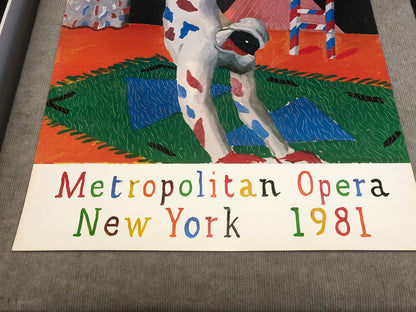 David Hockney Harlequin From Parade " Poster Pop Art Multicolor