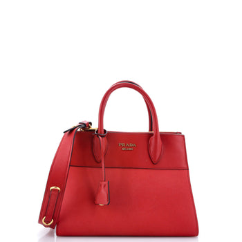 Prada Paradigme Tote Saffiano With City Calf Small