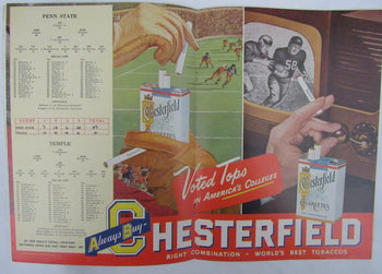 1948 Penn State Nittany Lions Vs. Temple Owls College Football Program 137597