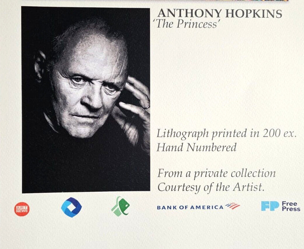 Anthony Hopkins Lithograph, 200 Ex. (Johnny Depp Pierce Brosnan Paul Mccartney)