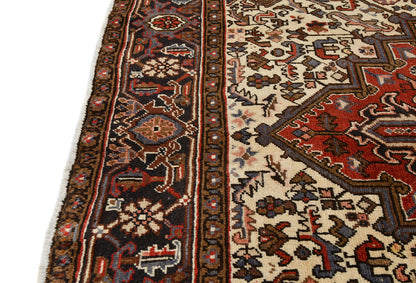 Handmade Serapi Heriz Oriental Rug 7X9 Ft Vintage