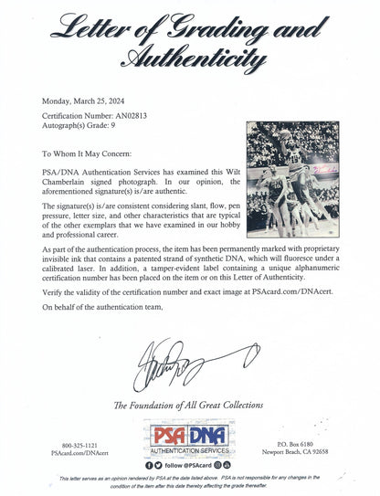 Wilt Chamberlain Signed/Autographed 16X20 Photo
