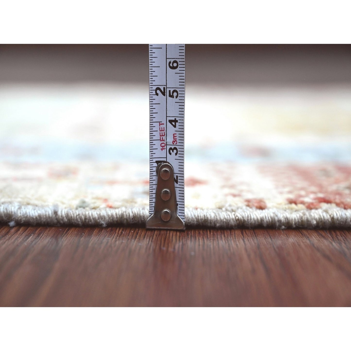 2'9"X5'10" Green Kashkuli Animal Figurine Hand Knotted Wool Runner Rug