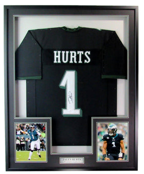 Jalen Hurts Autographed Black Football Jersey