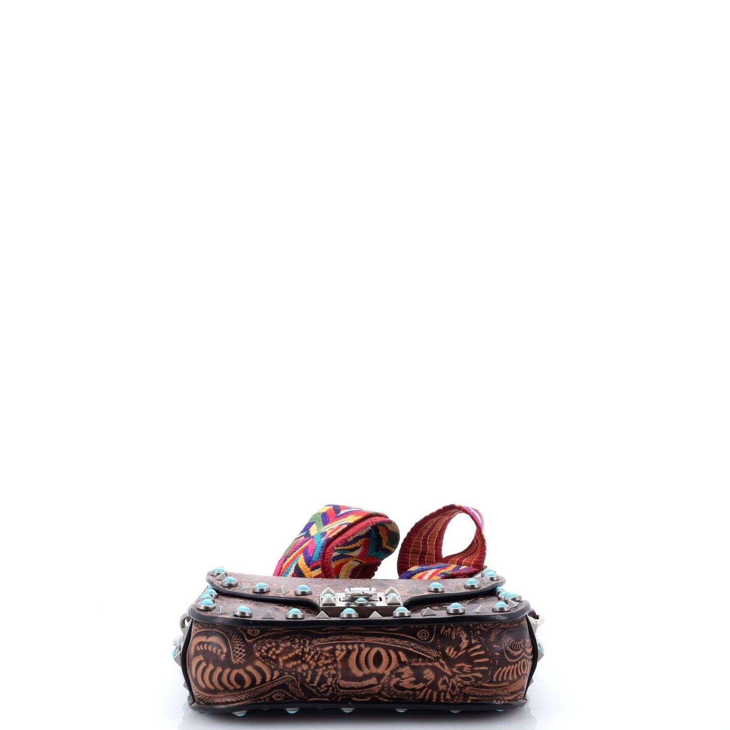 Valentino Garavani Rolling Rockstud Crossbody Bag Santeria Embossed Leather