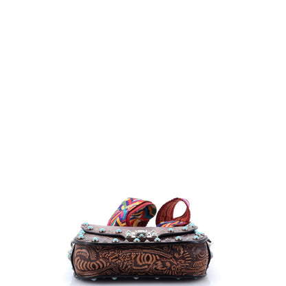 Valentino Garavani Rolling Rockstud Crossbody Bag Santeria Embossed Leather