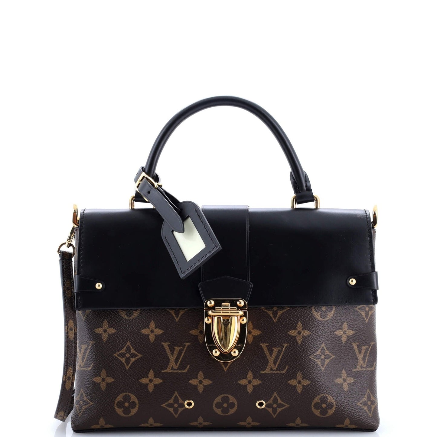 Louis Vuitton One Handle Flap Bag Monogram Canvas And Leather Mm