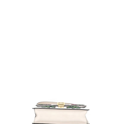 Gucci Sylvie Shoulder Bag Embroidered Leather Small