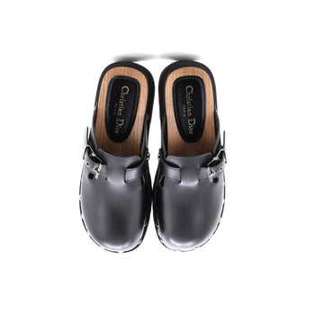 Christian Dior Women'S Diorquake Buckle Clogs Leather