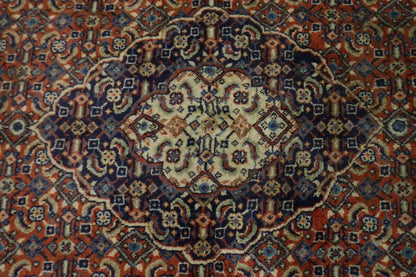 Decorative Orange Floral Geometric Design