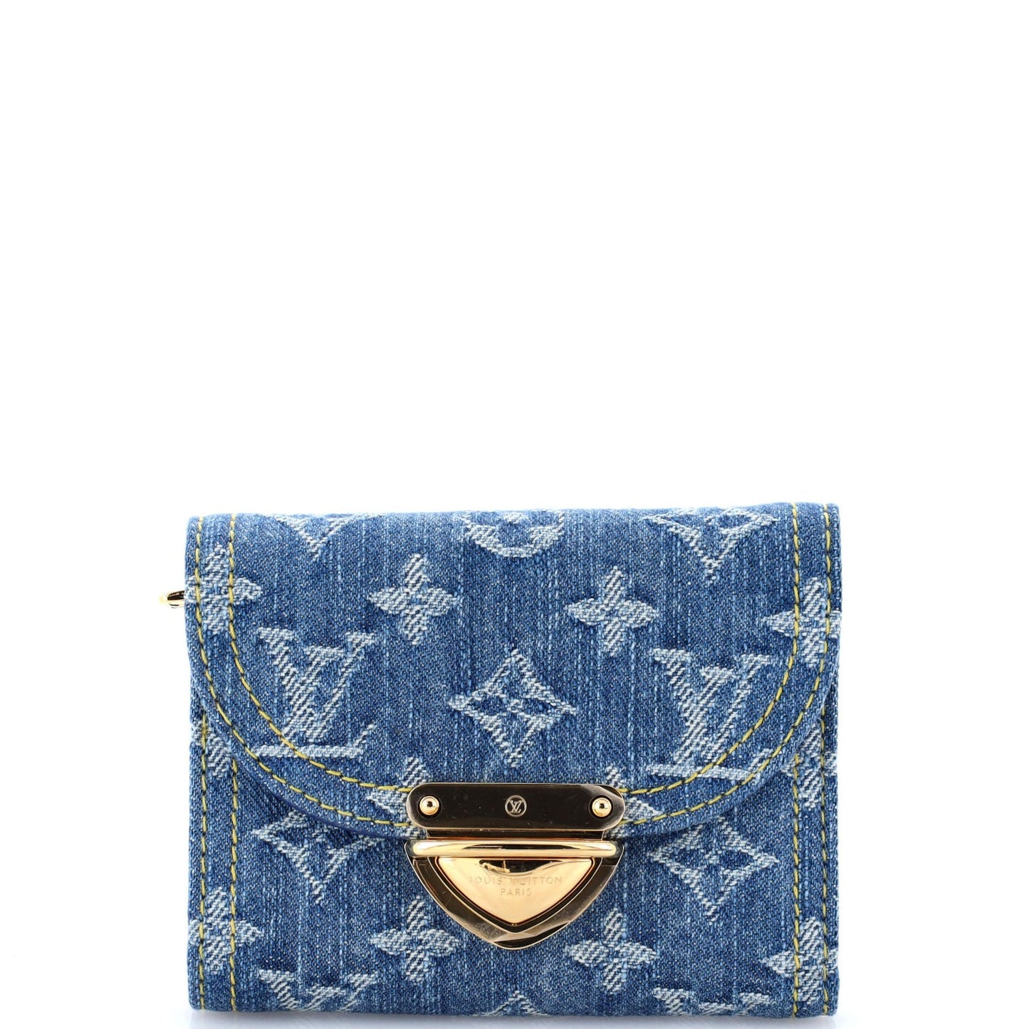 Louis Vuitton Victorine Wallet Lv Remix Monogram Denim