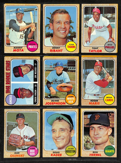 1968 Topps Baseball Card Complete Set (1-598) Bench Ryan Mantle Mays 195367