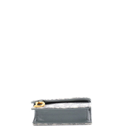 Christian Dior Saddle Card Case Oblique Canvas