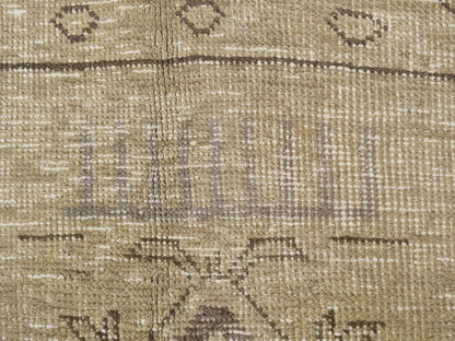 Semi-Antique Handmade Floral Oriental Rug Vintage