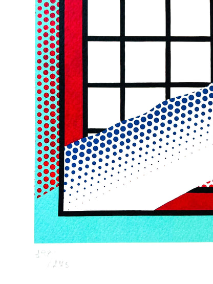 Roy Lichtenstein Lithograph Coa Signed In Pen Numbered In Pencil