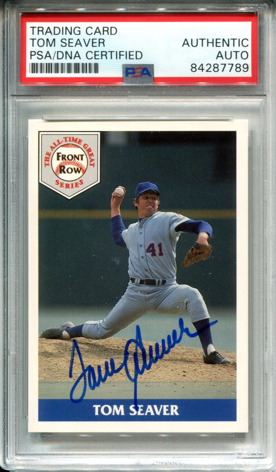 Tom Seaver Autographed 1992 Front Row Card (Psa)