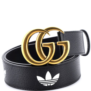 Gucci X Adidas Gg Marmont Belt Printed Leather