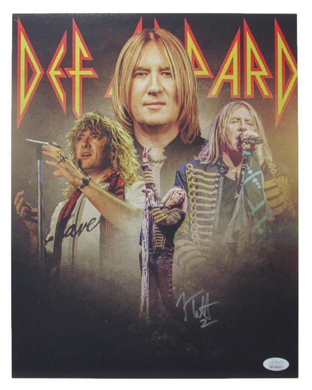 Joe Elliott Autographed 11X14 Photo Def Leppard Jsa 170292