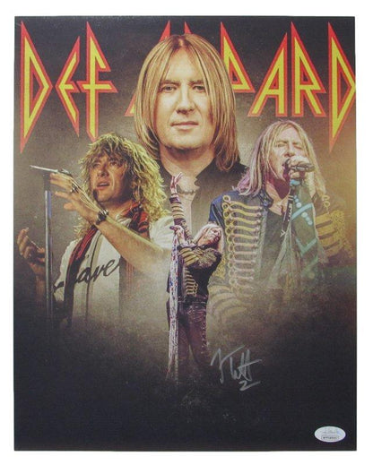 Joe Elliott Autographed 11X14 Photo Def Leppard Jsa 170292