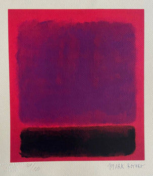 Mark Rothko Lithograph Coa Signature Stamp
