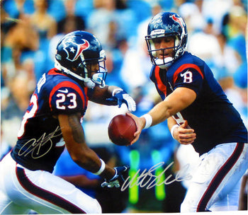 Matt Schaub And Arian Foster Autographed 16X20 Photo