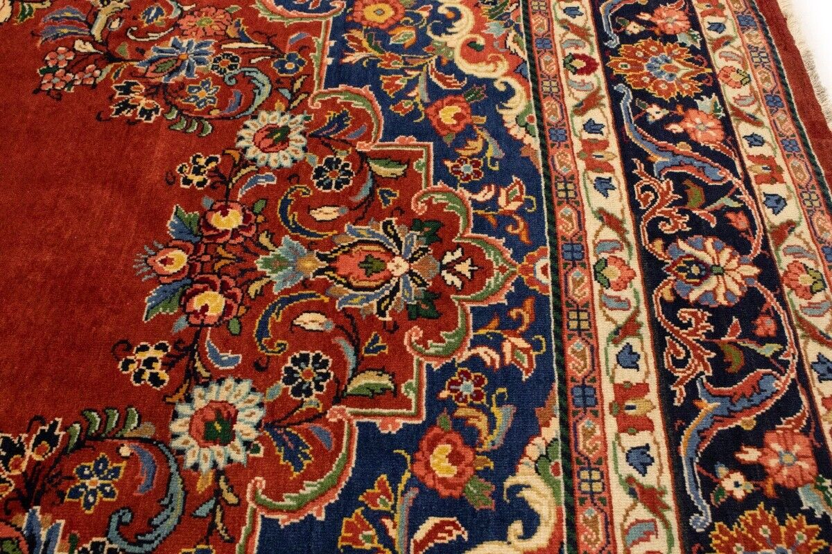 10'0X13'6 Ft Semi-Antique Traditional Handmade