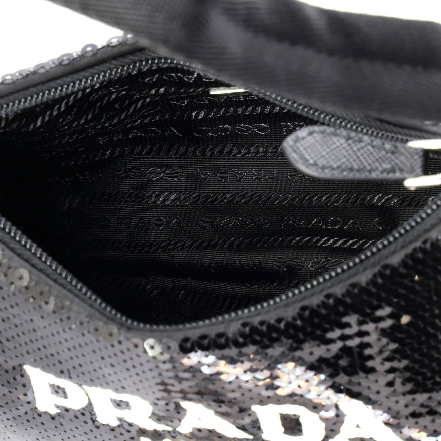 Mini Prada Re-Edition 2000 Hobo Sequins