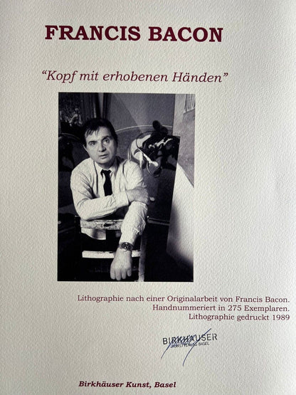 Francis Bacon Lithograph Coa Signed Pen Numbered Pencil Limited 275