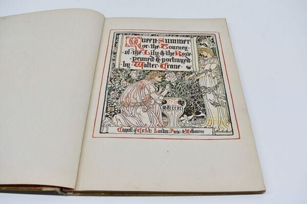 Walter Crane "Queen Summer Or The Journey Of The Lily And The Rose" 1891 English
