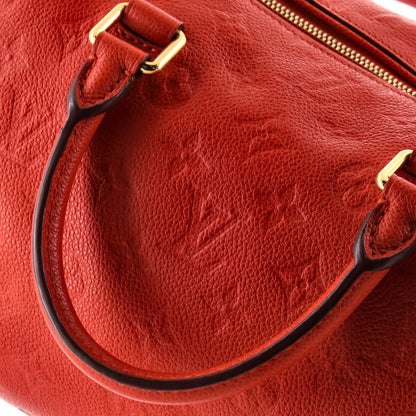 Louis Vuitton Speedy Bandouliere Bag Monogram Empreinte Leather 25