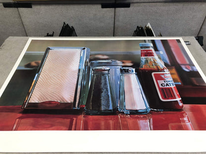 Ralph Goings Color Pick " Poster Realism Red, Multicolor Ketchup