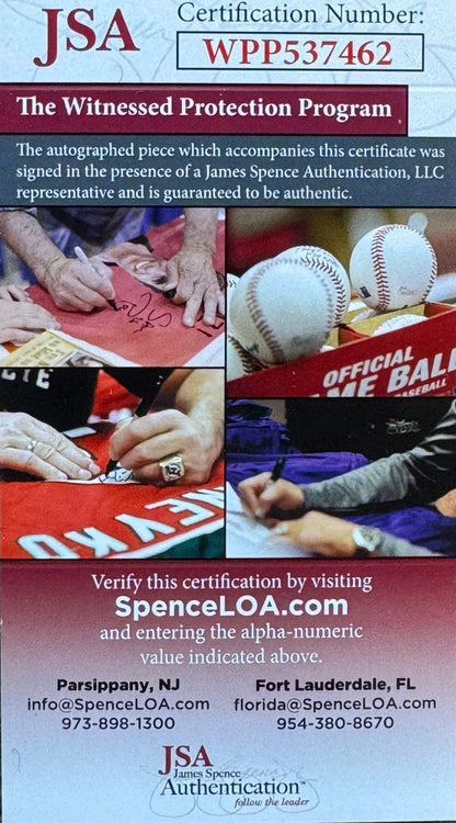 Domingo German Autographed Yankees 11X14 Baseball Photo (Jsa)