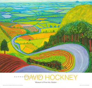 DAVID HOCKNEY Garrowby Hill Poster 24" x 25" 2019 Pop Art Multicolor