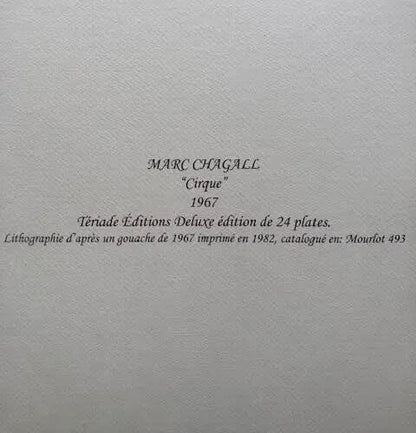 Marc Chagall Lithograph Mourlot 1967 Coa Original Signed Op Published