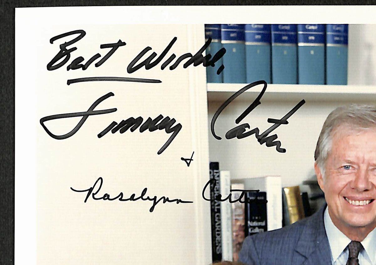 Jimmy Carter/Rosalyn Carter Dual-Signed/Inscribed 8X10 Photo Psa 194990
