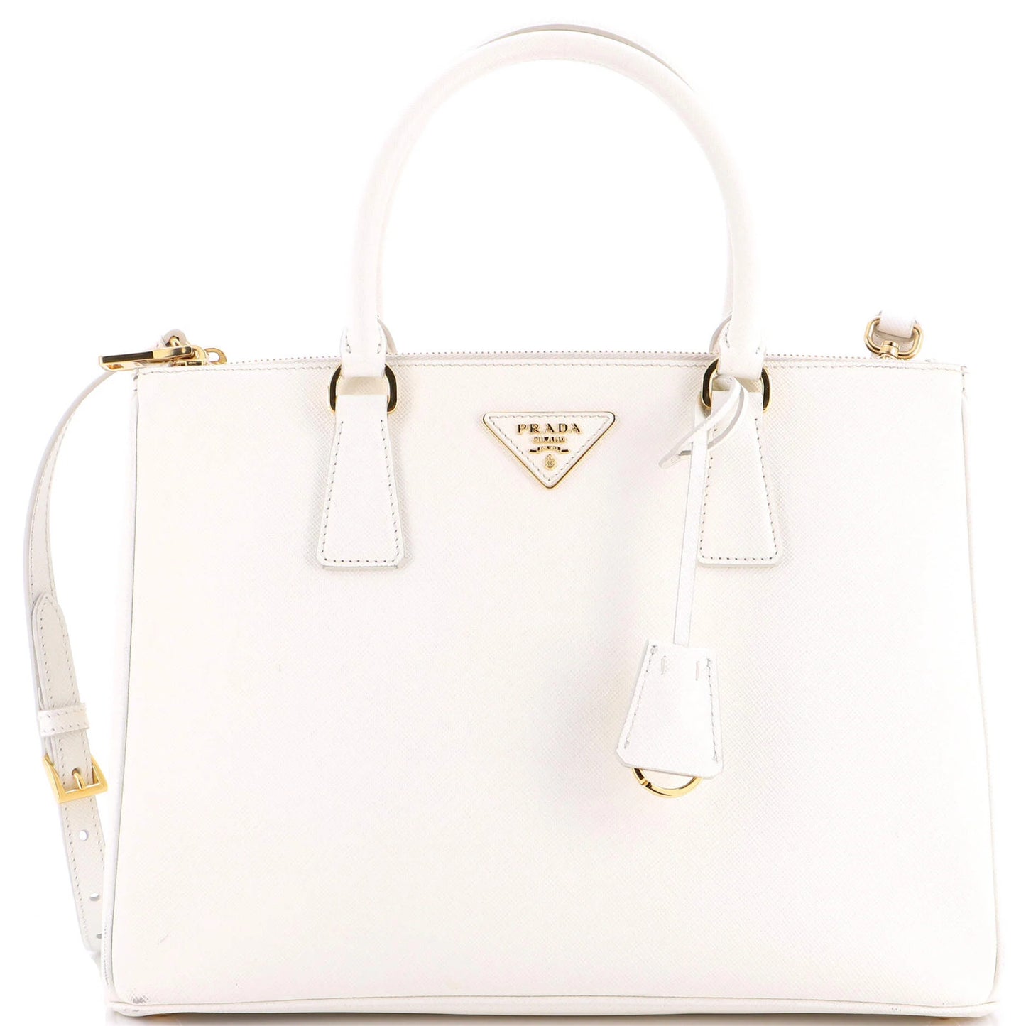 Prada Galleria Double Zip Tote Saffiano Leather Medium