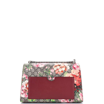 Gucci Padlock Shoulder Bag Blooms Print Gg Coated Canvas Medium