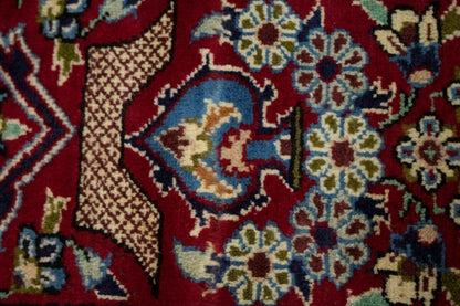 Vintage Oriental Rug Classic Floral Geometric