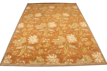 10X13 Ft Hand-Tufted Oriental Rug Floral Design