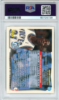 Kevin Garnett 1995 Topps Card #237 (Psa Nm-Mt 8)