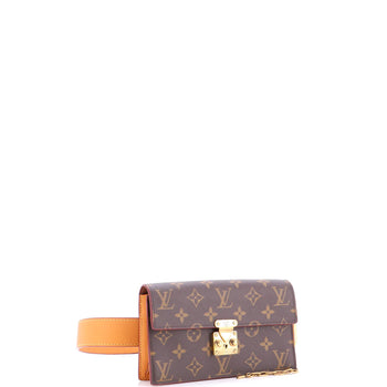 Louis Vuitton S Lock Belt Pouch Monogram Canvas