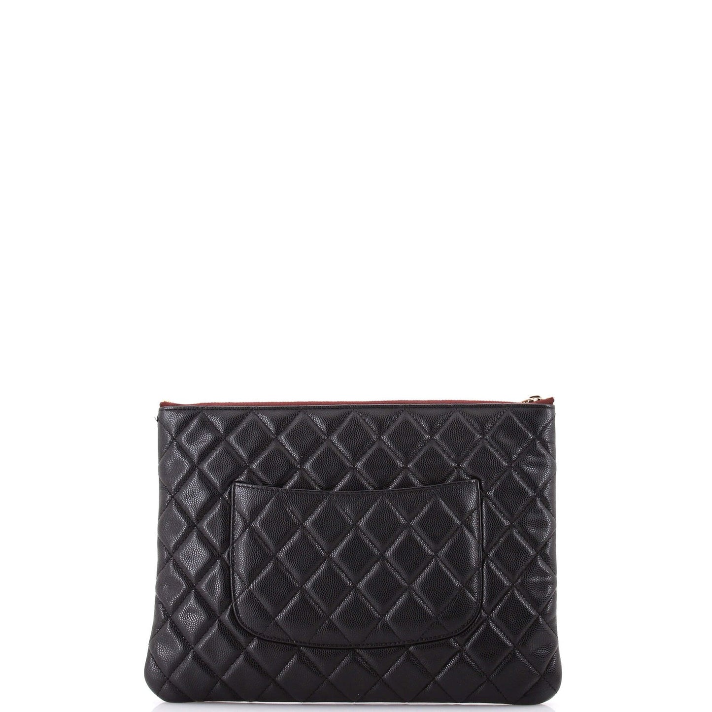 Chanel O Case Clutch Quilted Lambskin Medium