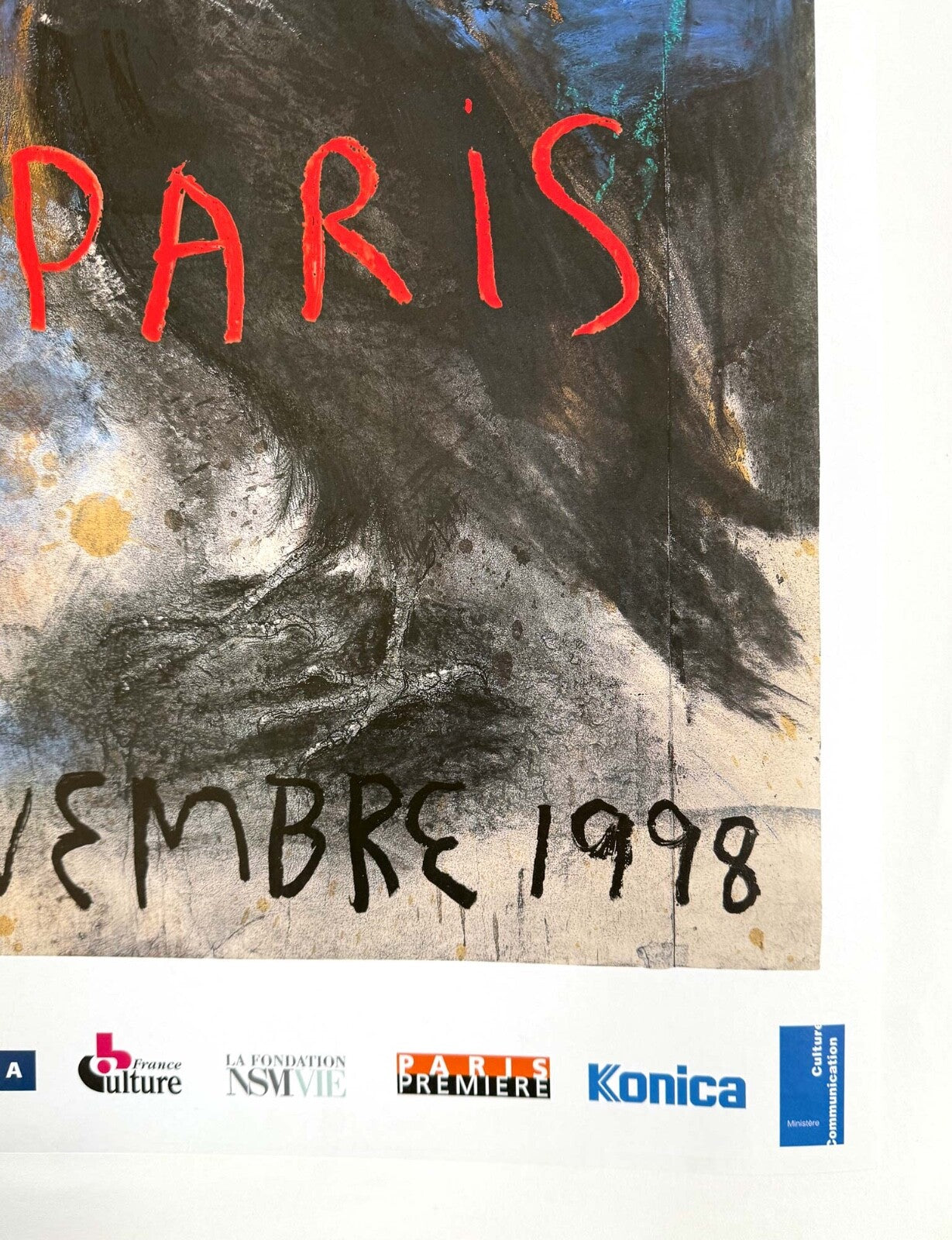 Jim Dine 1998 Mois De La Photo Paris  Original Serigraphie 20X32 Inches On Linen