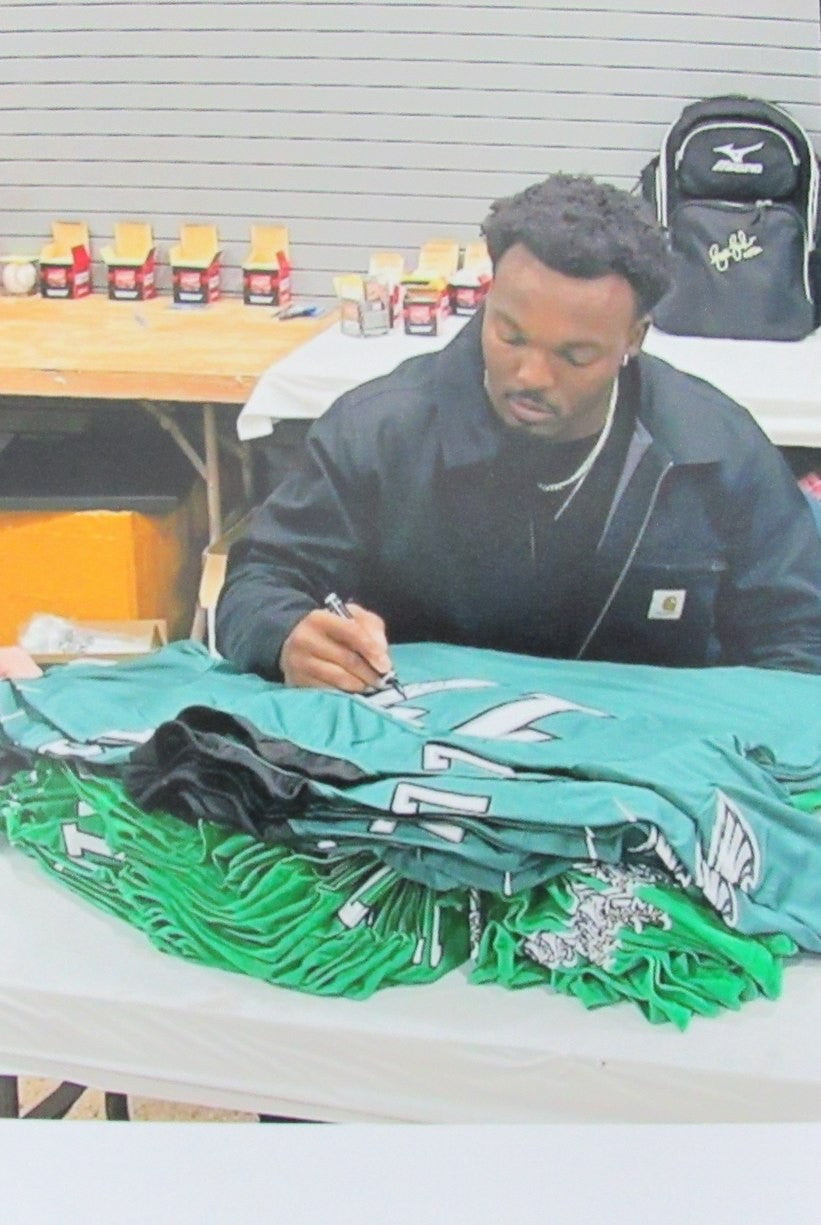 Nakobe Dean Signed/Auto Green Nike On Field Football Jersey Eagles Psa/Dna 19306