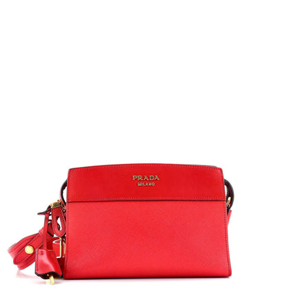 Prada Esplanade Crossbody Bag Saffiano With City Calf Small