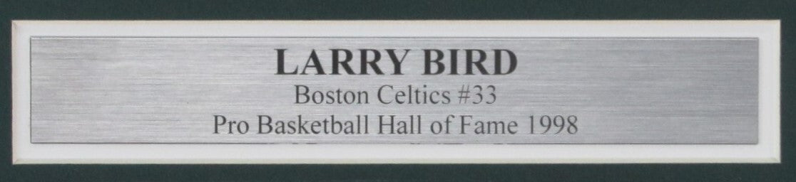 Larry Bird Hof Signed/Auto 8X10 Photo Boston Celtics Framed Jsa 189452