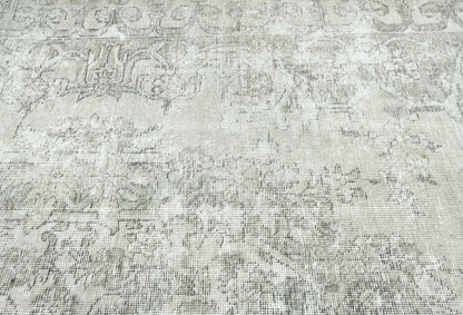 Hand-Knotted Antique Oriental Rug Floral Design