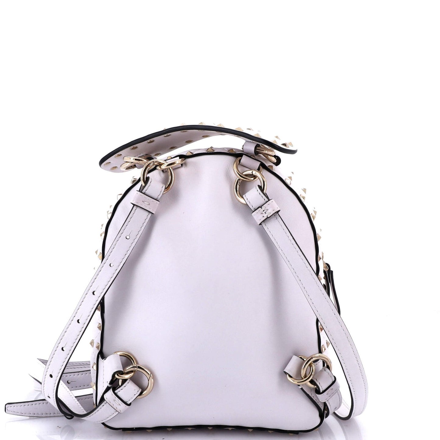 Valentino Garavani Vltn Rockstud Spike Backpack Quilted Printed Leather Mini